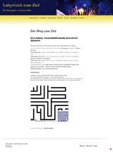 Screenshot: www.labyrinth-zum-ziel.de