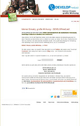 Screenshot:developmedaid.org