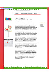 Screenshot: www.literaturtage2009.de