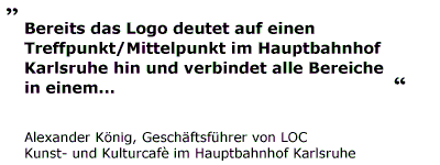 Bereits das Logo deutet auf einen Treffpunkt/Mittelpunkt...